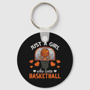 Porte-clés Juste Une Fille Qui Aime Le Joueur De Basketball F