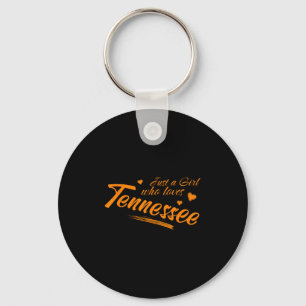 Porte-clés Juste une fille qui aime le Tennessee, T-shirt pou