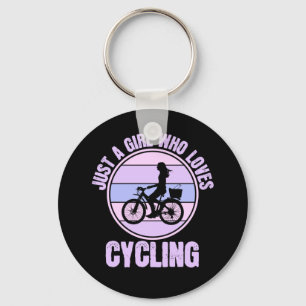 Porte-clés Juste une fille qui aime le vélo fille de vélo