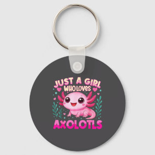 Porte-clés Juste une fille qui aime les axolotls axolotl kawa
