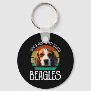 Porte-clés Juste une fille qui aime les Beagles