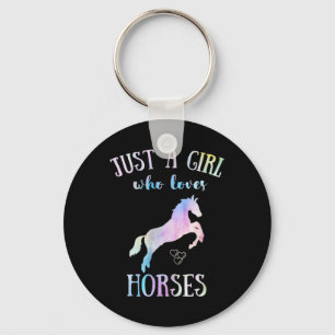 Porte-clés Juste Une Fille Qui Aime Les Chevaux Cheval Équita
