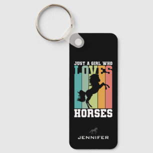 Porte-clés Juste une fille qui aime les chevaux   Horse Girl