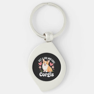 Porte-clés Juste une fille qui aime les Corgis