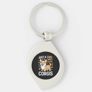 Porte-clés Juste une fille qui aime les Corgis