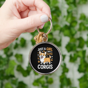 Porte-clés Juste Une Fille Qui Aime Les Corgis