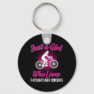 Porte-clés Juste une fille qui aime les filles de VTT Enfants