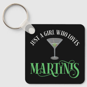 Porte-clés Juste Une Fille Qui Aime Les Martinis