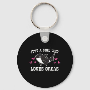 Porte-clés Juste Une Fille Qui Aime Les Orques Mignonnes Orca