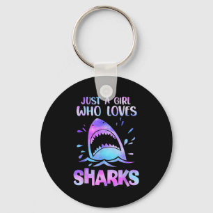 Porte-clés Juste Une Fille Qui Aime Les Requins Drôle Amateur