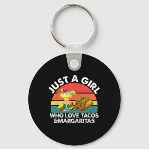 Porte-clés Juste Une Fille Qui Aime Les Tacos Et Les Margarit