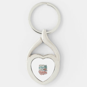 Porte-clés Juste une fille qui aime les tortues Vintage conce