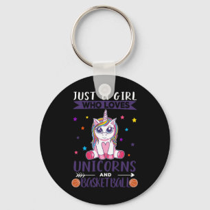 Porte-clés Juste Une Fille Qui Aime Les Unicornes Et Le Baske