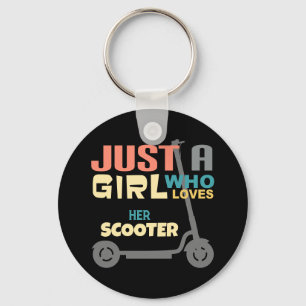 Porte-clés Juste une fille qui aime son scooter