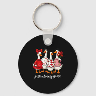 Porte-clés Juste une oie adorable oie mignonne et sotte pour