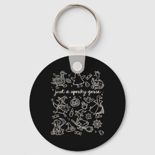 Porte-clés Juste Une Oie Éffrayante Cute Silly Halloween Dood