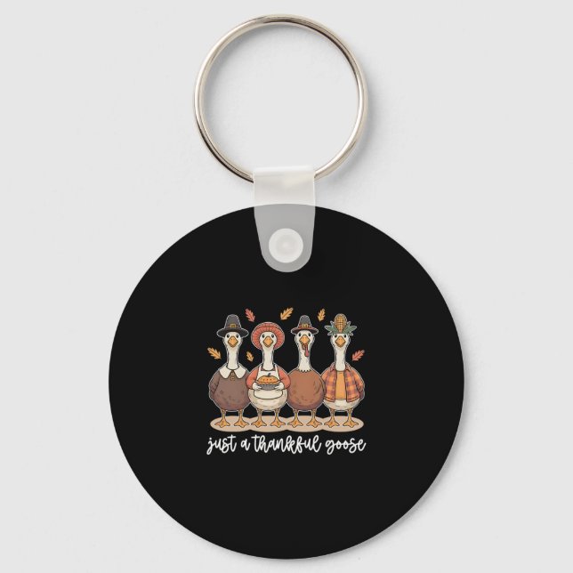 Porte-clés Juste une oie reconnaissante  (Recto)