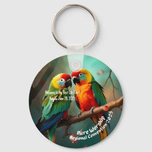 Porte-clés JW 2025 Convention régionale Baptême Keepsaké Cade