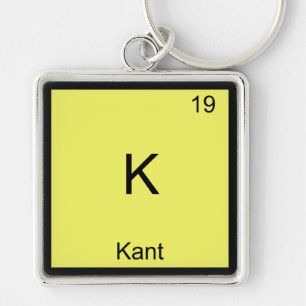 Porte-clés K - Kant Élément Chimique Drôle Symbole Tee