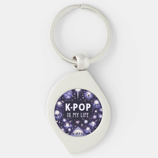 Porte-clés K-Pop est ma vie écrite dans les étoiles (Devant)