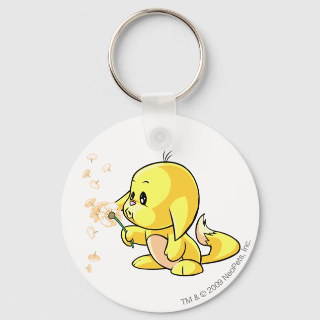 Porte-clés Kacheek Jaune (Recto)