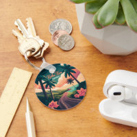 Kailua Kona Hawaii Big Island Sunset Retro