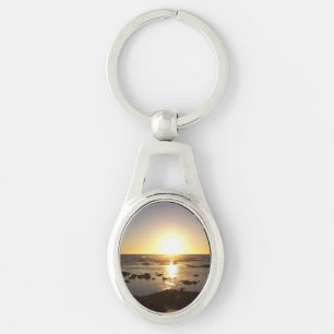 Porte-clés Kalbarri Beach Sunset Metal Key Ring