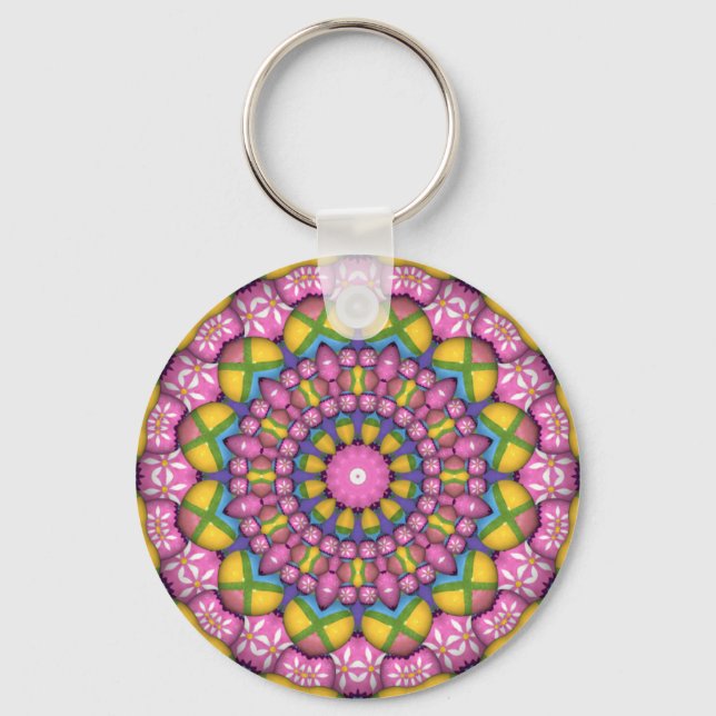Porte-clés Kaleidoscope à oeufs de Pâques (Recto)