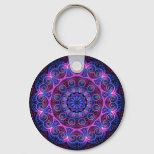 Porte-clés Kaleidoscope Apophyse Coeurs Mandala