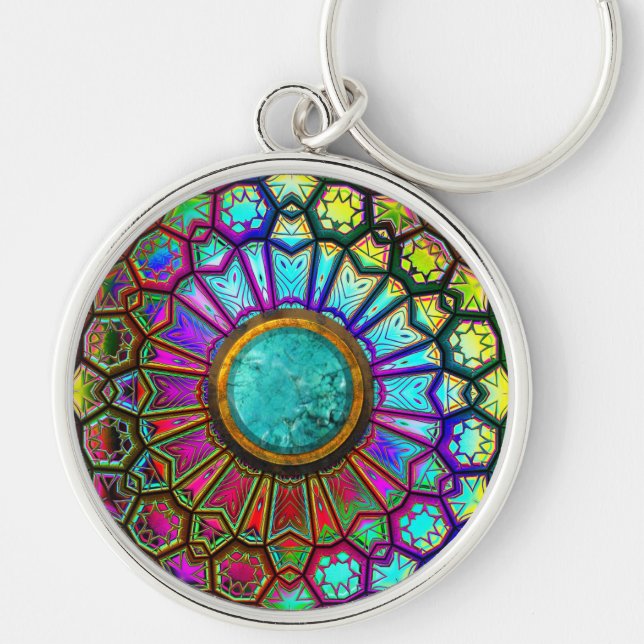 Porte-clés Kaleidoscope Art 14 Options Porte - clés (Devant)