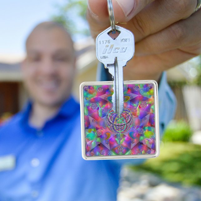 Porte-clés Kaleidoscope cosmique : Porte - clé triquetra dyna (Créateur téléchargé)