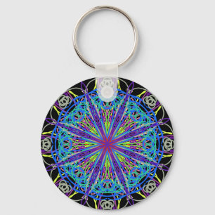 Porte-clés Kaleidoscope Mandala Art Joyful Colors