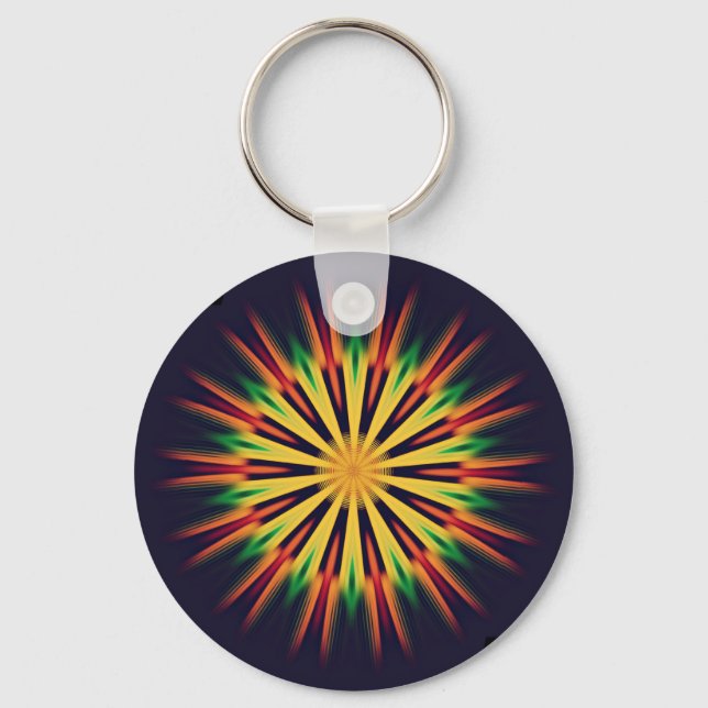 Porte-clés Kaleidoscope Mandala Flower-21855 (Recto)