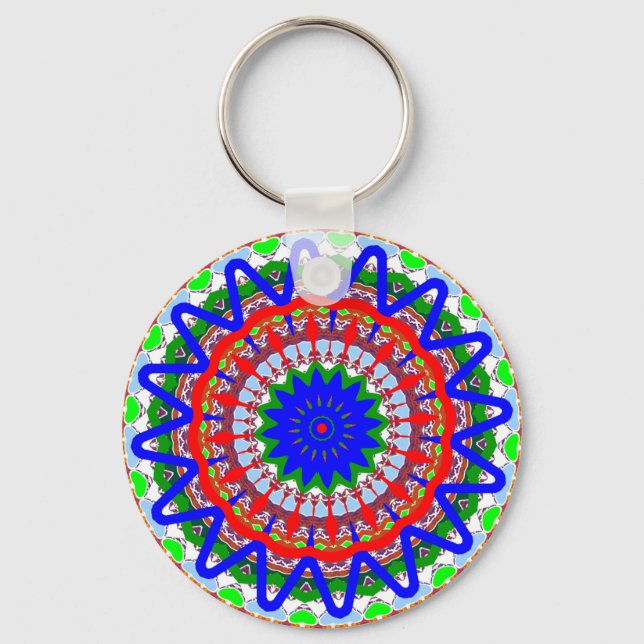 Porte-clés Kaleidoscope Mandalas (Recto)