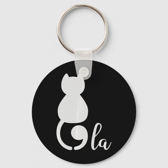 Porte-clés Kamala Harris 2024 Cat Lady Président Comma La Fun (Recto)