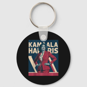 Porte-clés Kamala Harris 2024 - Conception À La Tête Avec For