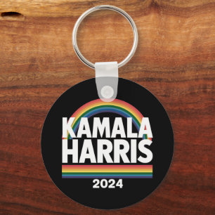 Porte-clés Kamala Harris 2024 Gay pride arc-en-ciel élection 