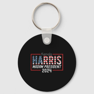 Porte-clés Kamala Harris 2024 Madame la Présidente Election C