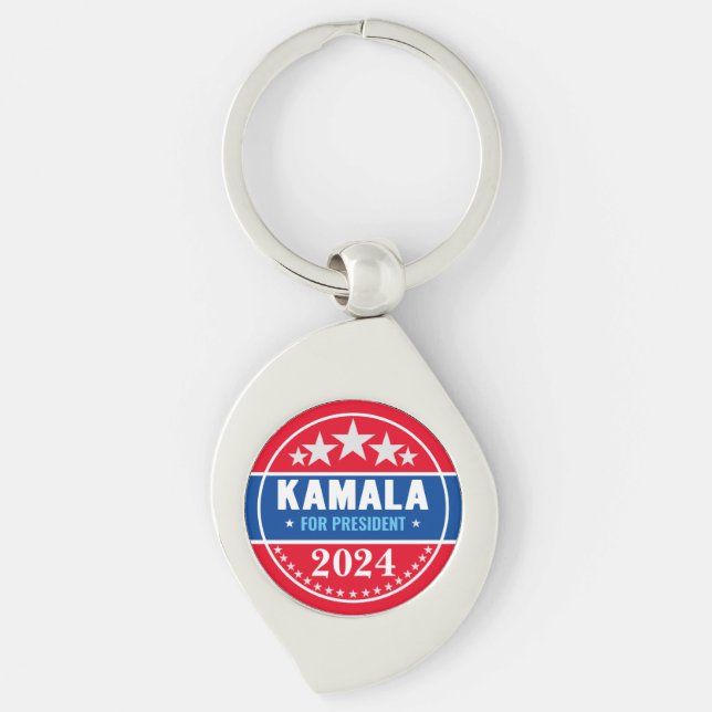 Porte-clés Kamala Harris 2024 pour le président (Devant)
