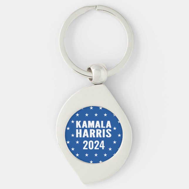 Porte-clés Kamala Harris 2024 pour le Président Button (Devant)