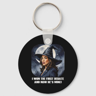Porte-clés Kamala Harris Drôle Débat Élection 2024 Won Witch