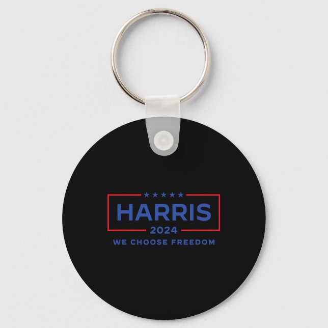 Porte-clés Kamala Harris Pour La Liberté Électorale 2024 (Recto)