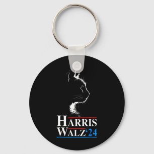 Porte-clés Kamala Harris Wheimer 2024 Cat Funny Vp Vice Presi