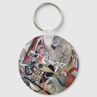 Porte-clés Kandinsky En Gris Oeuvre Abstraite