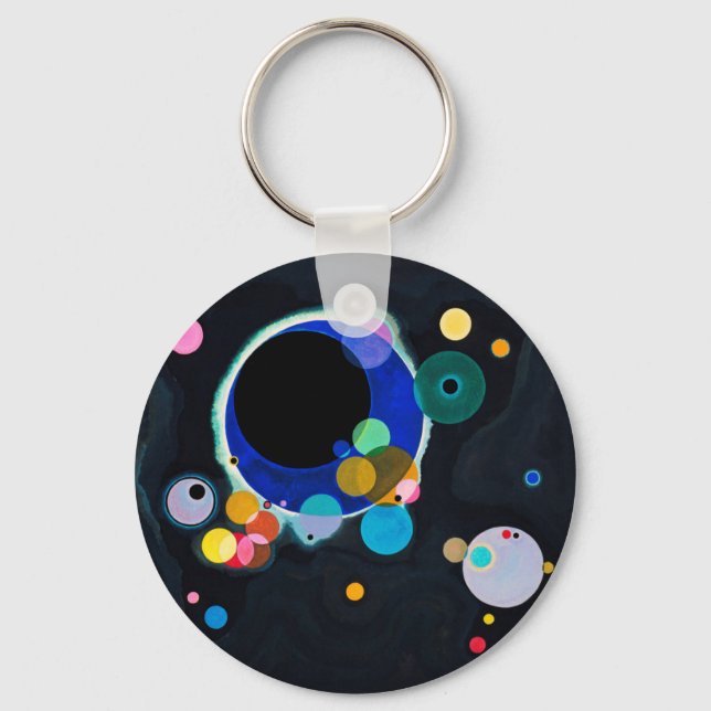 Porte-clés Kandinsky Plusieurs Cercles Artwork (Recto)