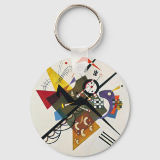 Porte-clés Kandinsky Sur Blanc Deux Peintures Abstraites