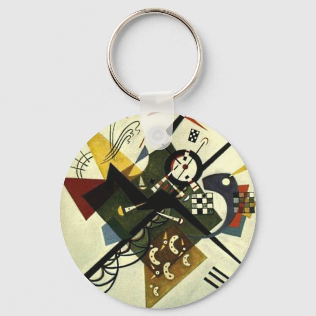 Porte-clés Kandinsky Sur White II (Recto)