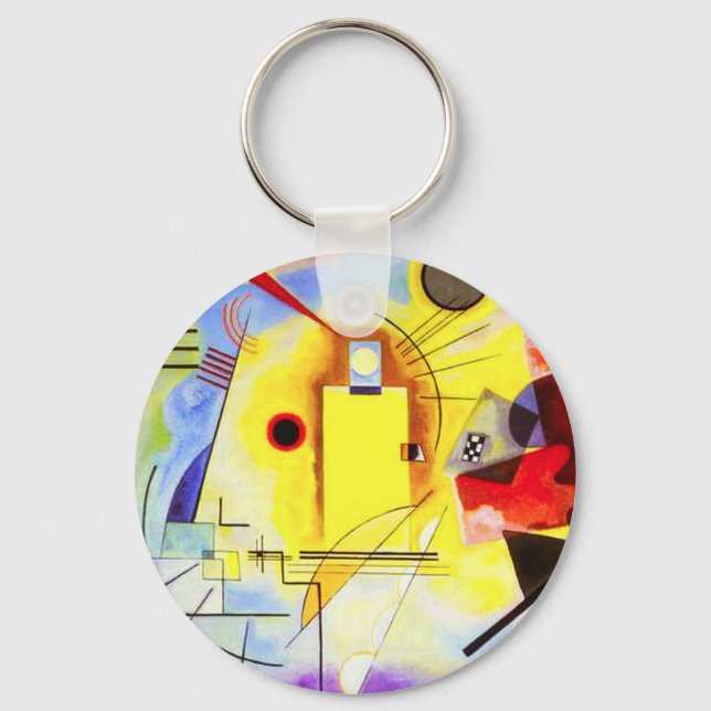 Porte-clés Kandinsky Yellow Red Blue Key Chain (Recto)