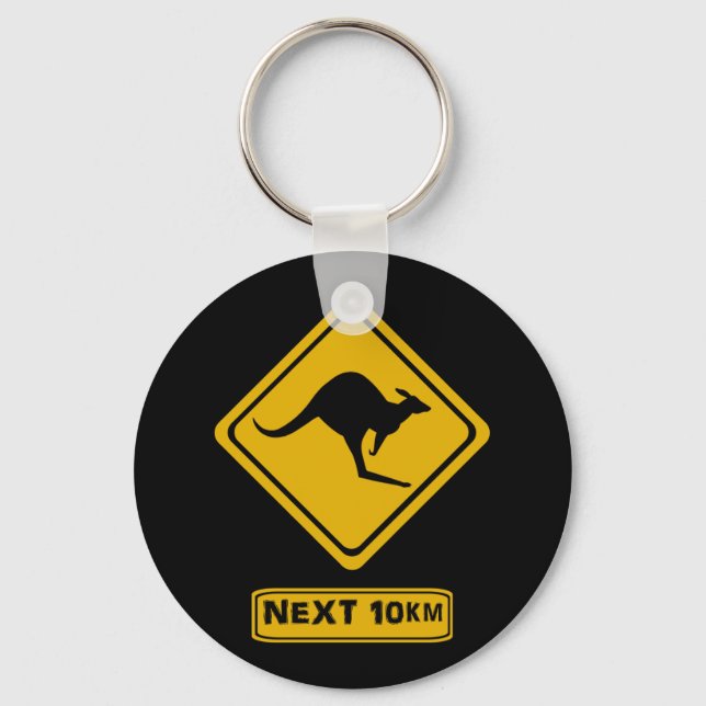 Porte-clés kangaroo road sign (Recto)