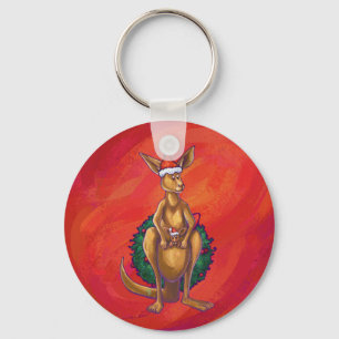 Porte-clés Kangaroo Xmas En Rouge